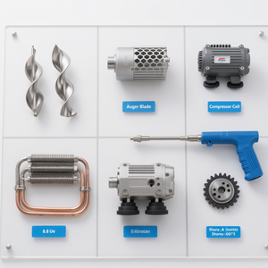 Piezas de repuesto de precisión de mecanizado CNC personalizadas de fábrica OEM para máquinas de helados evaporadores utilizados en máquinas de helados blandos - Product Image 2