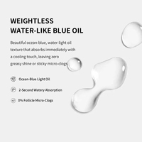 Huile pour le visage et le nez à 1 % d'acide salicylique, régulation précise du sébum, anti-inflammatoire, élimination de l'acné, huile bleue synchrone 30 ml OEM