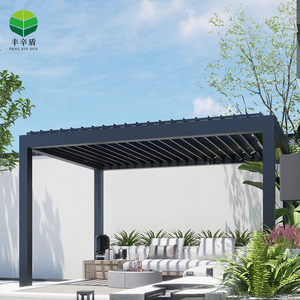 <span class=keywords><strong>Pergola</strong></span> d'extérieur étanche en aluminium <span class=keywords><strong>bioclimatique</strong></span>, auvent, pavillon gazebo <span class=keywords><strong>3X3</strong></span> 3X4 4X4 6X4m, pare-soleil pour balcon - Product Image 3