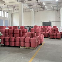 Fil de serpillière en coton recyclé 50% coton 50% polyester, blanc brut blanchi, écologique, pas cher, en gros de Chine, 0.2 Ne 8 Ne