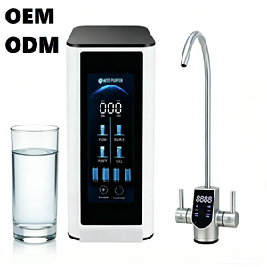 เครื่องกรองน้ำอัจฉริยะ OEM 100/400/600/800GPD แบบติดตั้งใต้ซิงค์  วัสดุพลาสติก พร้อมระบบกรองอัลคาไลน์ สำหรับใช้ในครัวเรือน ระบบกรองน้ำแบบ Reverse Osmosis 5 ขั้นตอน - Product Image 1