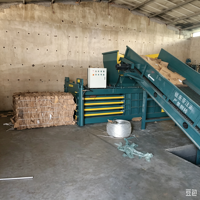 Presse à balles hydraulique à faible bruit pour déchets, machine industrielle de compression de films plastiques pour le recyclage des déchets de films et des tissus non tissés