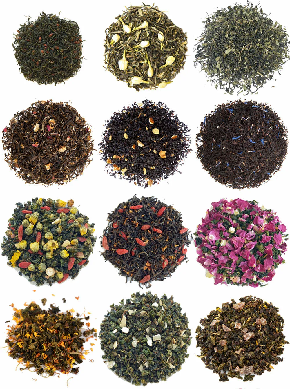 In magazzino miscele di tè alla frutta secca Logo personalizzato tè aromatizzato alle foglie sfuse etichetta privata miscele di tè alla frutta secca alle erbe