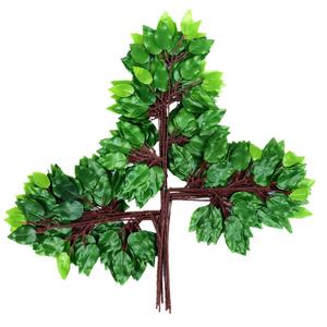 Feuilles artificielles de banian, mangue en plastique, feuilles de <span class=keywords><strong>sapin</strong></span> argenté, plantes vertes, feuilles de banian, décoration de <span class=keywords><strong>jardin</strong></span> - Product Image 3