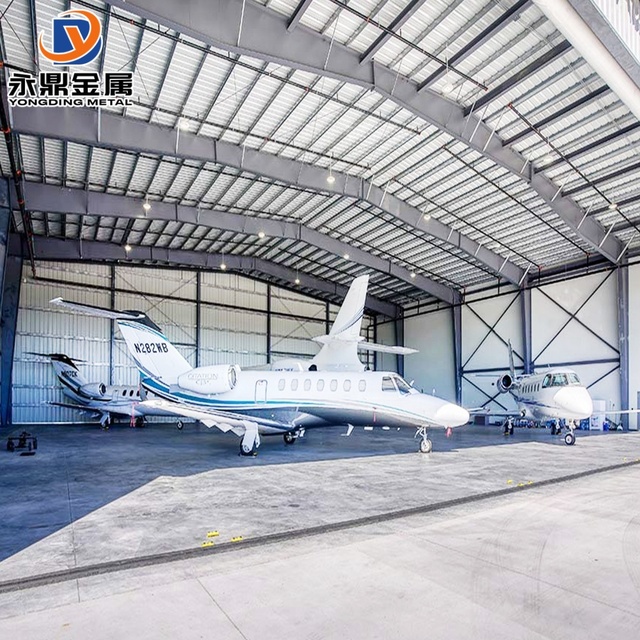 AISC Steel Structure Building Warehouse Light Weight Building Steel Structure Truss Roof Hangar for Sale