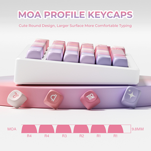XVX Keycaps Thème du Zodiaque Sublimation par Teinture PBT Ensemble de Keycaps 133 Touches Personnalisé Mignon Clavier Mécanique - Product Image 3