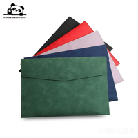 Portadocumentos de Presentación Empresarial, Carpeta de Archivos de Cuero PU A4 para Conferencias, con Logotipo Personalizado para Documentos