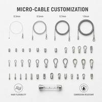 Câble métallique miniature SOLITE haute précision recouvert de nylon pour équipements de laboratoire et dispositifs de test