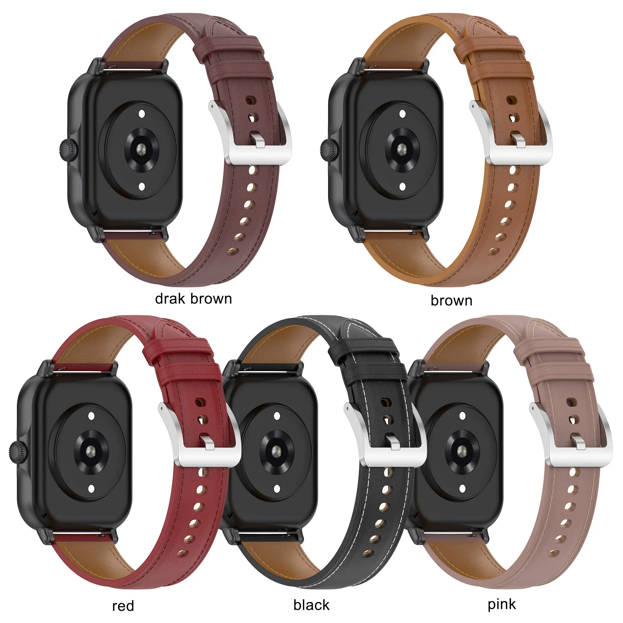 Factory amazfit GTS3 GTS 2mini Genuine Leather Correa smart Watch Band Strap 22mm 20mm box For huami