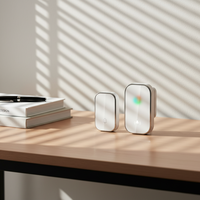 Sonnette Sans Fil Auto-Alimentée Longue Portée pour Domicile, Appel sans Pile pour Enfants et Personnes Âgées, Sonnette Électronique Cinétique Connectée