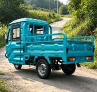 Fabricant chinois de tuk-tuk électrique CKD 1500W pour l'Afrique, tricycle à trois roues pour passagers et marchandises, 2 places, fermé, capacité de charge de 800 kg, E