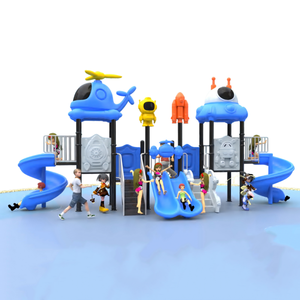 สนามเด็กเล่นกลางแจ้งมาตรฐานสูง โครงเหล็ก พร้อมสไลเดอร์พลาสติก LLDPE อุ<span class=keywords><strong>ป</strong></span>กรณ์เล่นเสริมพัฒนาการสำหรับสวนสาธารณะและโรงเรียน - Product Image 2