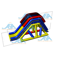 Toboggan flottant géant gonflable de jeux d'eau pour le parc d'escalade d'amusement d'adultes