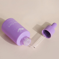 Flacon compte-gouttes en verre personnalisé rose de luxe de 30ml boîte de conteneur de dose de goutte oculaire cosmétique vide pour le sérum et l'huile essentielle de soins de la peau