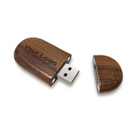 Usb Flash Drive kustom kayu, dengan kotak 128gb 64gb 32gb 16gb 8gb 4gb Pen Drive Usb dengan logo U Disk