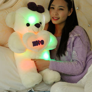 Kreative Licht Up Gefüllte Plüsch Spielzeug Bunte Leuchtende Led Bär - Product Image 2