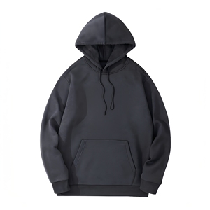 Sudadera con Capucha Extra Grande para Hombre, Color Sólido, Algodón French Terry, Informal, con Bolsillo Delantero, para Otoño - Product Image 1