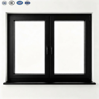 Ventana Abatible de Aluminio con Doble Acristalamiento Templado, Resistente a Huracanes, Personalizada, con Sistema de Apertura Deslizante