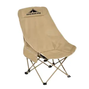 Hot selling folding beach chairs outdoor camping moon chair comfortable home chairs 600D Oxford fabric