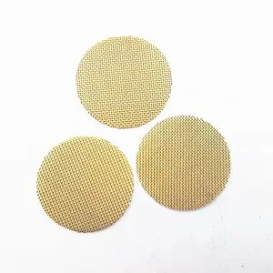 Ring Shape Wire Round Screen Brass Mesh Oil Filter Disc