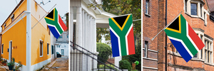 3x5Ft South Africa <b>Flag</b> Polyester Fabric With Two Brass Grommets Single Layer Wall Hanging Outdoor and Indoor Decor - Product Image 6