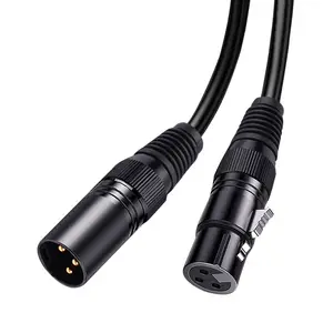 Professional 3Pin Xlr Microphone Cable Shield Oxygen Free Copper Power Wire Connector Hifi Audio Video Cables For Speakers