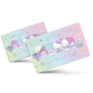 Tùy chỉnh phim hoạt hình không thấm nước Anime Double-Side dày thẻ tín dụng Sticker