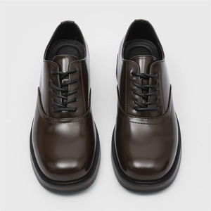 Zapatos de Vestir Casuales para Hombre, de Gamuza y Cuero, Estilo Británico, Punta Redonda, Plantilla Suave, Ligeros, Modernos y Cómodos para Uso Diario - Product Image 4