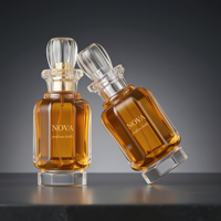 Vente en gros de flacons de parfum en verre de luxe 50ml 100ml, flacon de parfum vide personnalisé avec emballage en boîte OEM ODM