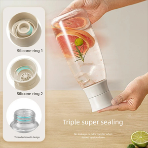 Large Capacity 600/1000ML Simple Glass <b>Wine</b> Bottle Storage <b>Container</b> Food Grade Leak Proof Sealed Cold Water Bottle Drinkware - Product Image 2