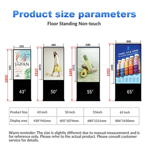 32 43 50 55 65 Inch Touck <span class=keywords><strong>Kiosk</strong></span> Lcd Digitale Bewegwijzering 1080P 2K 4K Indoor Vloerstandaard Digitale Bewegwijzering Totem <span class=keywords><strong>Touch</strong></span> <span class=keywords><strong>Kiosk</strong></span> - Product Image 3