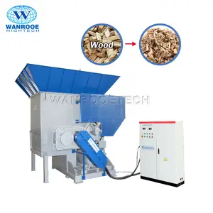 100-2000 Kg/giờ Chất Thải Gỗ Pallet Shredder Ghế Văn Phòng Shredder Đơn Trục Shredder Máy