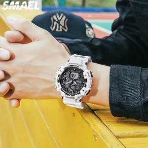 Reloj de Pulsera Impermeable con Cronómetro y Alarma SMAEL 8045 para Hombre, Pantalla Dual Analógica y Digital, Cronógrafo con Alarma - Product Image 4