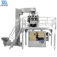 Automatische verpakkingsmachine voor voorgevormde zakjes, geschikt voor pistachenoten, gedroogd fruit, korrels, snacks, met hoge efficiëntie en op maat gemaakt.