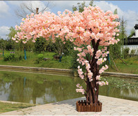 Großhandel Günstiger Künstlicher Seiden-Kirschblütenbaum - Realistischer Rosa Sakura-Baum für Hochzeit, Weihnachten, Heim- und Hoteldekoration