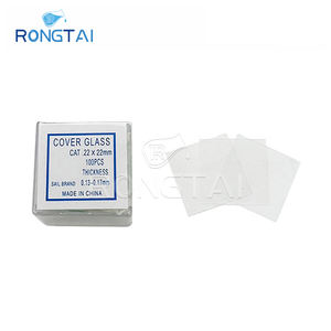 RONGTAI Slide de couverture de lame de verre de <span class=keywords><strong>Microscope</strong></span> grossiste 7109 lame de <span class=keywords><strong>Microscope</strong></span> en verre préparé Chine lames de <span class=keywords><strong>Microscope</strong></span> couverture glisse - Product Image 3