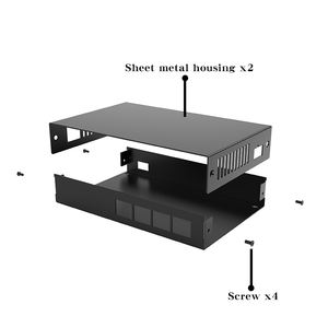 Caja de amplificador de chapa personalizada Caja de batería de carcasa de aluminio para electrónica - Product Image 2