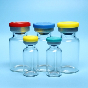 3ml 5ml 8ml Empty <b>Mini</b> Clear Glass <b>Bottles</b> for Lab Chemical Cosmetic Packaging with Screen Printed Rubber Stopper Bulk Sale - Product Image 2