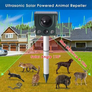 Répulsif Solaire Ultrasonique OEM ODM en Gros pour Rongeurs, Chiens et <span class=keywords><strong>Oiseaux</strong></span>, Étanche IP66, avec Détection Infrarouge et LED Stroboscopique - Product Image 2