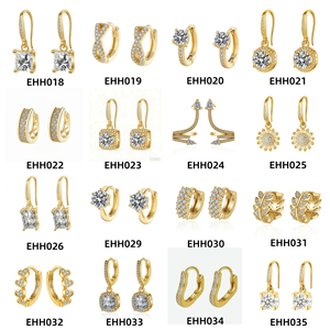 Toptan orijinal tasarımcı ince moda takı dangle küpe kadın moissanite kore çember inciler küpe aksesuarları - Product Image 3