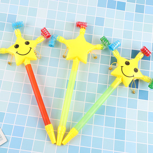 Silbatos de estrella de cinco puntas grandes con soporte de varilla larga tipo campana, altavoz de silbato retráctil enrollable para <span class=keywords><strong>casa</strong></span> de juegos infantil - Product Image 1