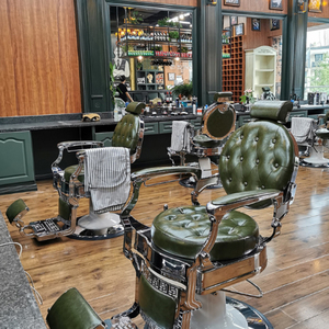 Chaise de barbier haut de gamme pour <span class=keywords><strong>hommes</strong></span>, tabouret spécial pour salon de coiffure, fauteuil inclinable pour coupe de cheveux inversée - Product Image 3