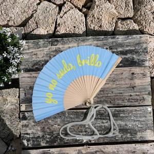 Abanicos Personalizados de Bambú de 21 cm con Asa, Estilo Vintage, Superficie de Tela Tradicional con Técnica de Tallado para Decoración del Hogar y Promocionales - Product Image 2