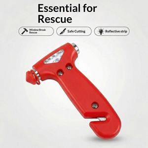 Martillo de Emergencia para Auto, Rompe Cristales, Accesorios Interiores para RV, Cortador de Cinturón de Seguridad, Herramienta de Impacto - Product Image 4