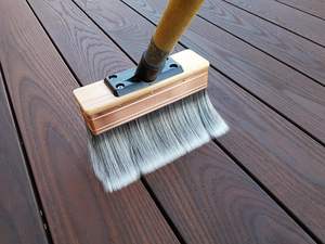 Pinceau applicateur de teinture <span class=keywords><strong>pour</strong></span> terrasse de 7 pouces - Fonctionne sur le bois, le béton et le composite - <span class=keywords><strong>Pour</strong></span> revêtements à base d'eau et d'huile - Product Image 6