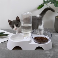 Gamelle surélevée personnalisable avec logo, écologique, pour petits chiens et chats, motif uni, durable, avec support