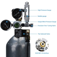 Mufan Régulateur de CO2 écologique pour aquarium, électrovanne magnétique, compteur de bulles, réducteur de pression pour les espèces de poissons