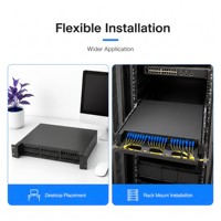 48-Port 2U Kaltgewalzter Stahl Glasfaser-Verteilerkasten Rack-Montierbar Anti-Beschichtung SC/LC/FC/ST Anschlüsse Netzwerk