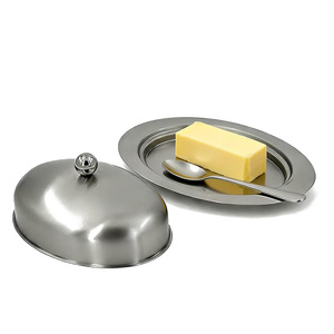 Boîte à <span class=keywords><strong>beurre</strong></span> en acier inoxydable de style européen, plat à <span class=keywords><strong>beurre</strong></span> pour dîner, boîte à pâtisserie, boîte à fromage et à pain pour <span class=keywords><strong>la</strong></span> <span class=keywords><strong>cuisine</strong></span> occidentale, pour <span class=keywords><strong>restaurant</strong></span> - Product Image 2