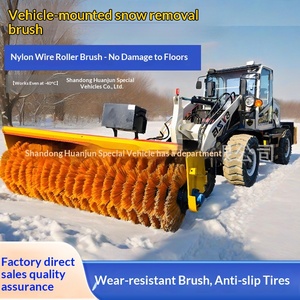 Car Front-Mounted Snow Remover Rolling Brush Sanitation Road Snow Remover <b>Large</b> Car Snow Remover Rolling Brush - Product Image 1